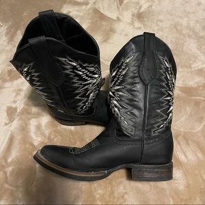 Mens Cowboy Square toe Boots